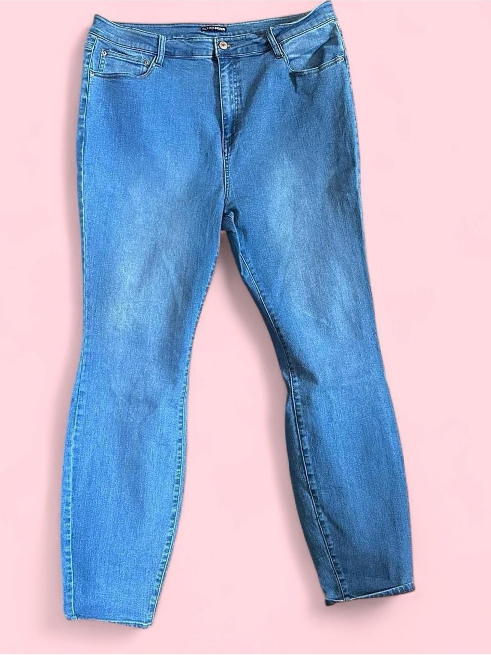 Fashion Nova Women's Light Blue Skinny Jeans